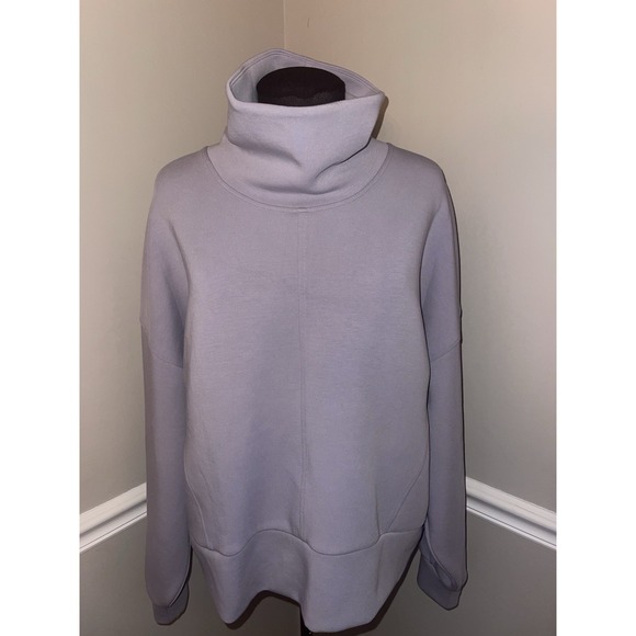 Calia Soft Scuba Funnel Neck Sweatshirt Metal Lily Womens XXL - Picture 2 of 5